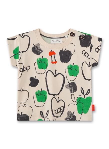 T-Shirt grün Apfel/Raupe
